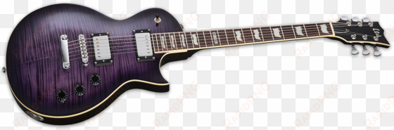 the ec-256fm is the perfect evidence that a great guitar - esp ltd ec256fm electric guitar see thru purple sunburst