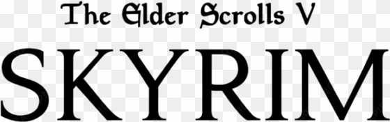 the elder scrolls v - elder scrolls skyrim logo