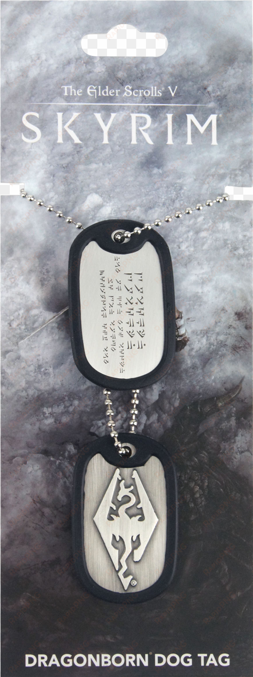 the elder scrolls v - skyrim dog tag dovahkiin