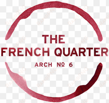 the french quarter logo wine stain - french quarter newcastle