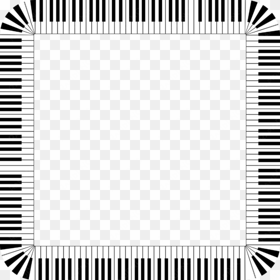 the gallery for > piano music borders and frames music - piano keys border png