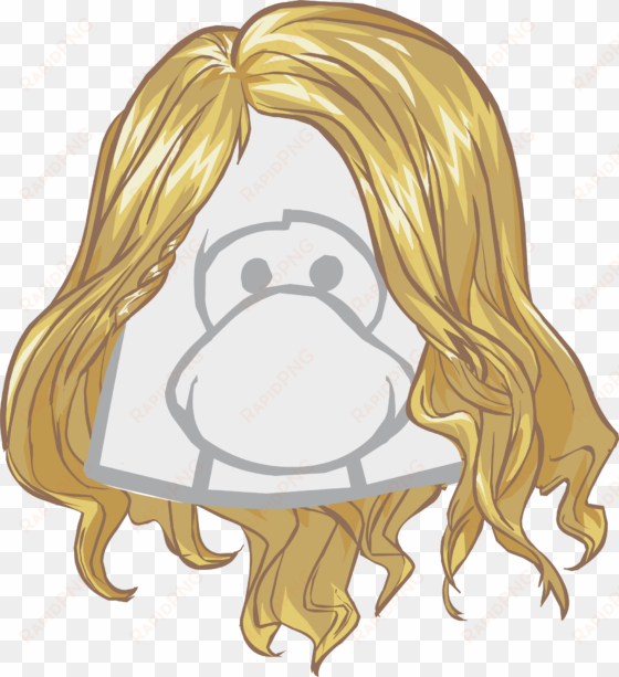 the golden locks icon - club penguin the flip