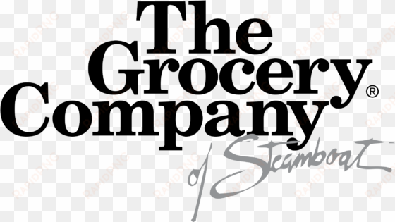 the grocery company of steamboat logo png transparent - square corners custom magnet - 20 mil spot or process