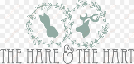 the hare and the hart logo - monogrammed personalized tote bag, bridal tote bag,