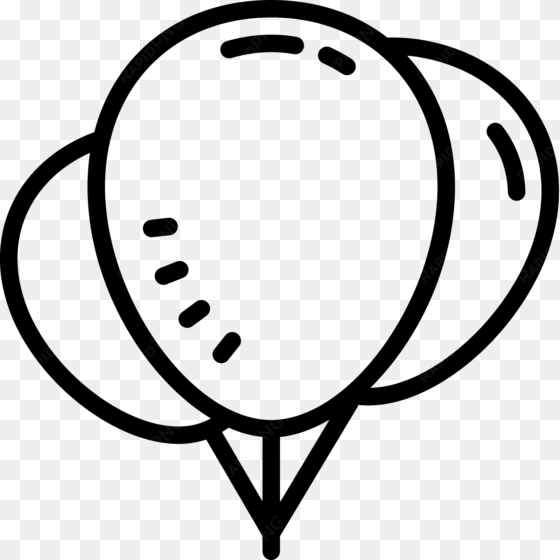 the icon is made up of three balloon-shaped circles - balloon