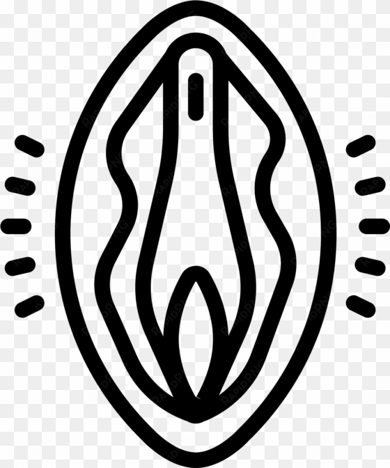 the icon is shaped like two parentheses facing each - vagina icon