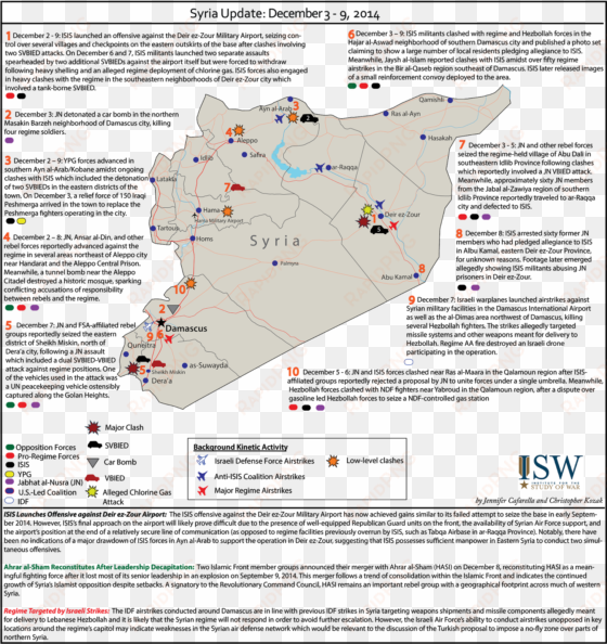 the isis campaign in iraq and syria has shifted course - map