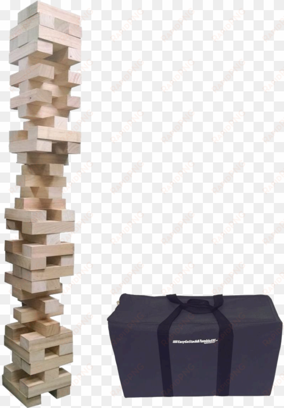 *the Jumbo Version Is Not Produced And Is Not Affiliated - Easygo Giant Stack Tumble Giant Wood Stacking Blocks transparent png image