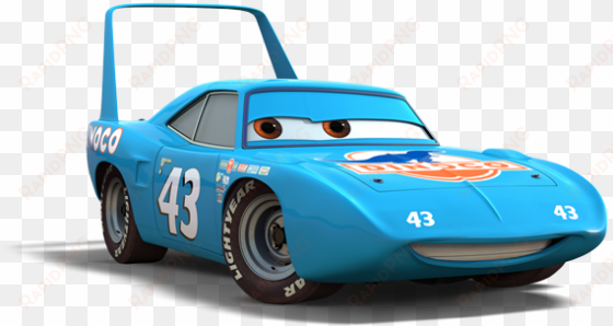 the king car - cars 3 blue car