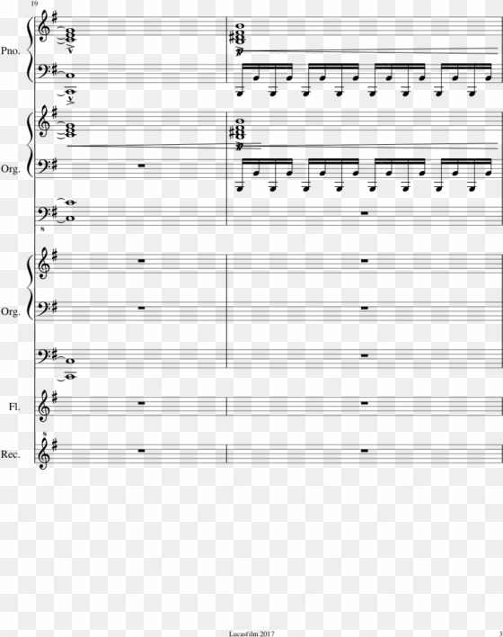 the last jedi sheet music 3 of 8 pages - music