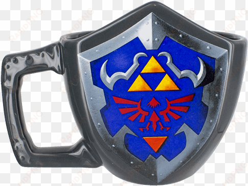 the legend of zelda - legend of zelda mug - shield