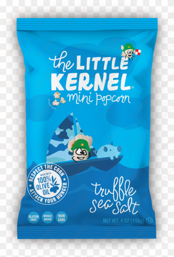 the little kernel mini popcorn - little kernel mini popcorn truffle sea salt 4 oz bags