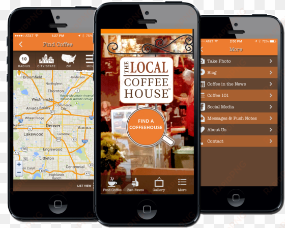 The Local Coffeehouse Guide App - Coffee transparent png image
