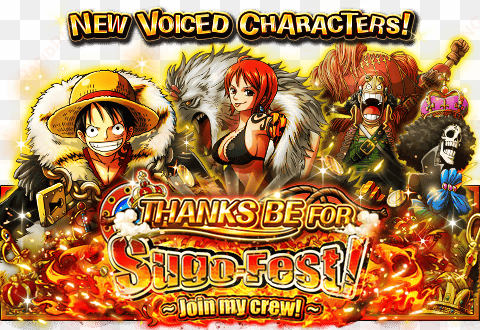 the long awaited sugo-fest is on its way to global, - one piece treasure cruise sugofest