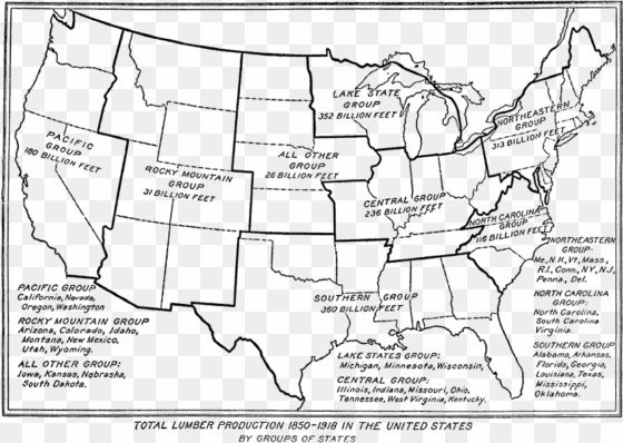 the major demands made annually upon the forests, based - blank map of united states 1850