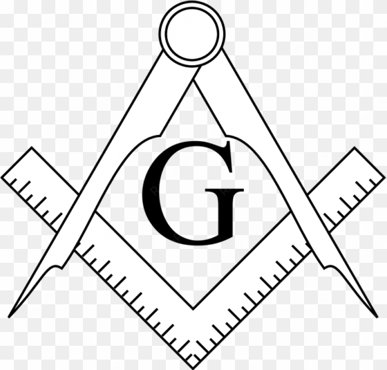 the masonic symbol is comprised of a stonemasons instruments, - square and compass clipart