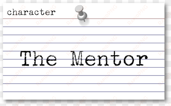 the mentor index card - character