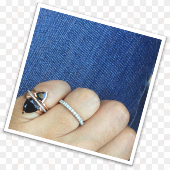 the mini black spinel self love pinky ring is live - ring