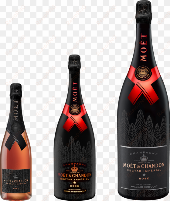 the moet bottles designed by public school - moet chandon public school