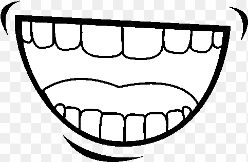 the mouth coloring page - sprechender mund comic