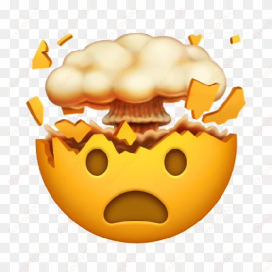 The New Emojis Coming To Your Iphone - New Exploding Head Emoji transparent png image