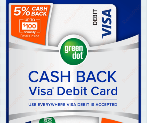 the new green dot cash back visa debit card - green dot visa debit card