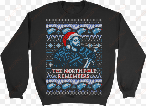 the north pole remembers holiday sweater - allen iverson step over sweater