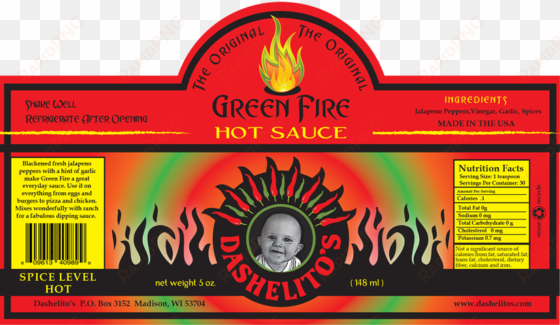 the original green fire - flyer