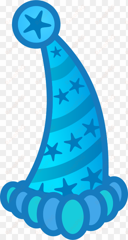 the party's hat - birthday hat png blue