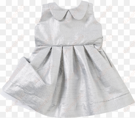 the peter pan dress in silver - dress