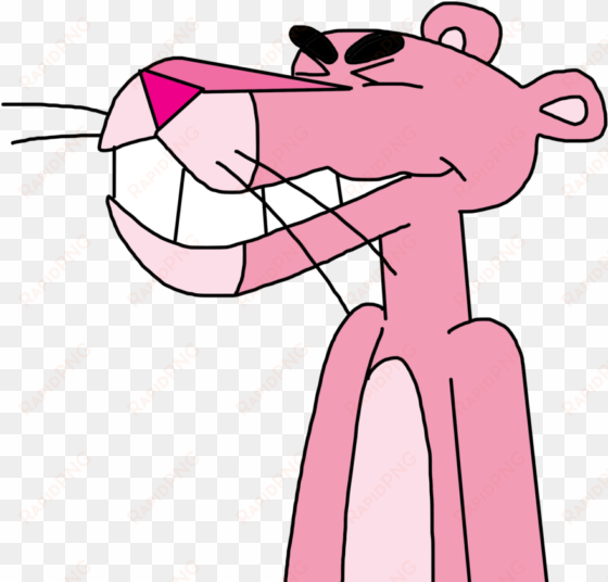 the pink panther laughing by marcospower1996 - pink panther smiling