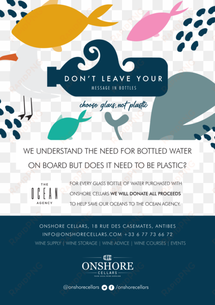 the plastic bottle footprint in the superyacht industry - flyer