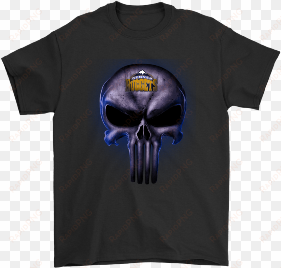 the punisher skull denver nuggets basketball nba shirt - most hated clothing brand