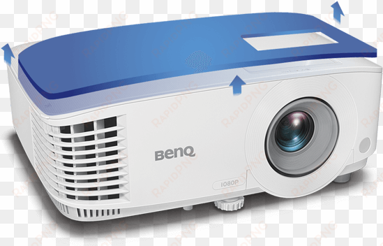 the quick-access lamp door significantly reduces downtime - benq mw612 wxga (1280 x 800) dlp projector - 4000 ansi