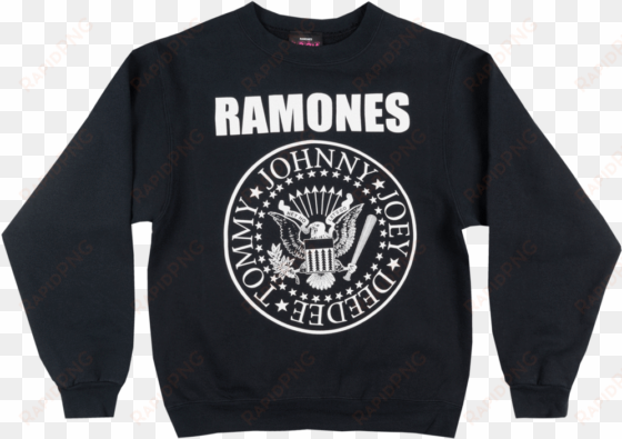 the ramones presidential seal crewneck sweatshirt music - ramones original t shirt