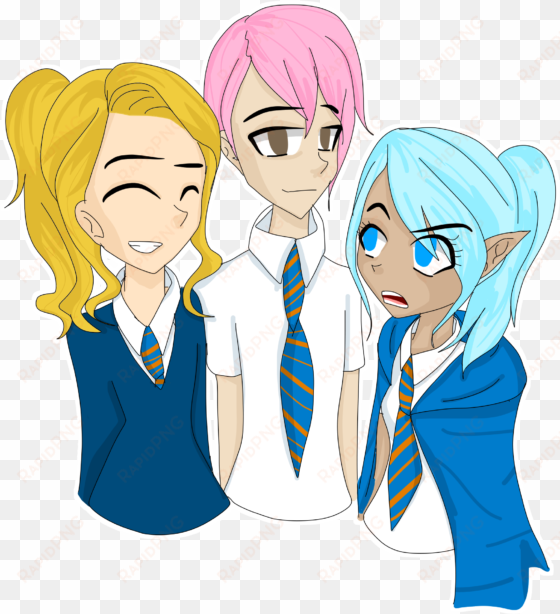 the ravenclaw squad - cartoon