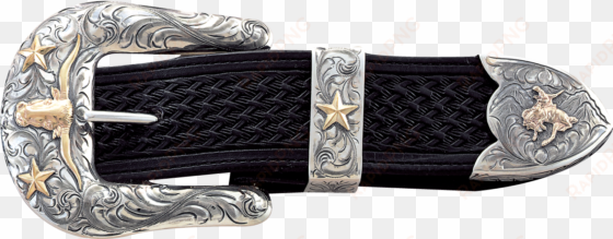 the rodeo 1 1/2" buckle set - vogt silversmiths men's silver rodeo western belt buckle