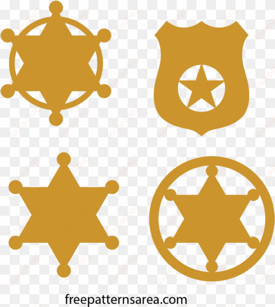 the sheriff's badge has an ironic meaning against the - bullet and numbering icon