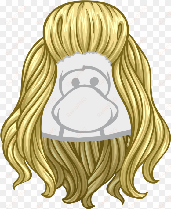 the shore thing - club penguin blonde wig