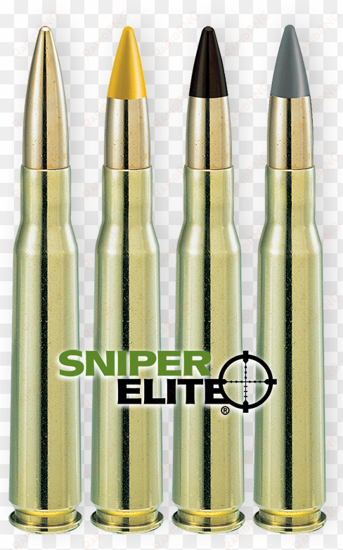 the sniper elite® ball and ap cartridges provide low - bullet