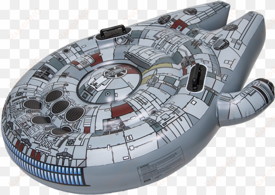 the star wars millennium falcon ride-on pool float - millennium falcon pool float