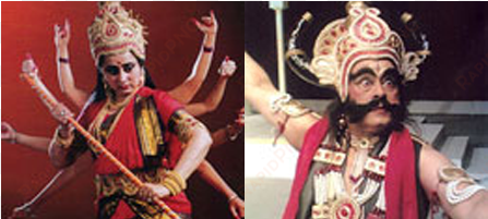 the story of the goddess durga - durga costume of dance