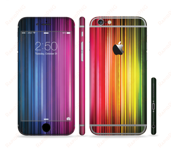 the straight abstract vector color-strands sectioned - iphone 6 plus