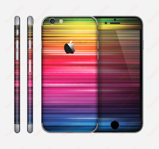 the straight abstract vector color-strands skin for - iphone 6 galaxy skin