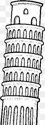 the tower of pisa coloring page - tour de pise dessin