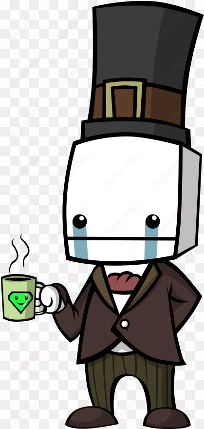 the walking definition of handsome gentlemen - battleblock theater hatty hattington png