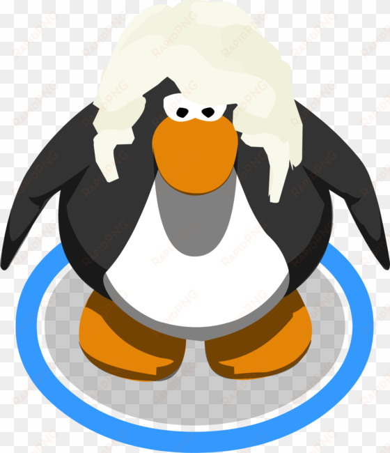 the whipped cream in game - club penguin blue penguin