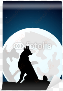 The Wolf Howls On The Full Moon - Full Moon transparent png image