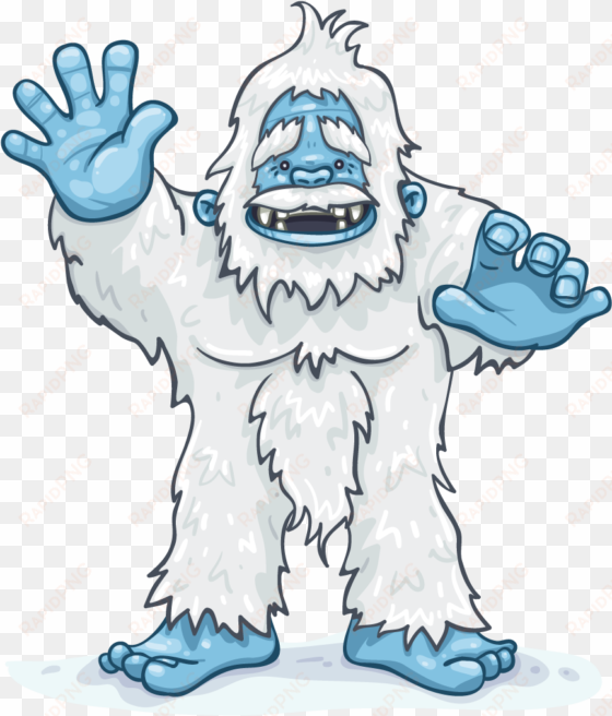 the yeti abominable snowman - yeti clipart