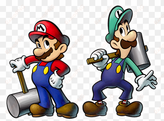 Their Costume Consists Of A Pair Of Felt Blue Overalls - Mario And Luigi Bowser's Inside Story Mario transparent png image